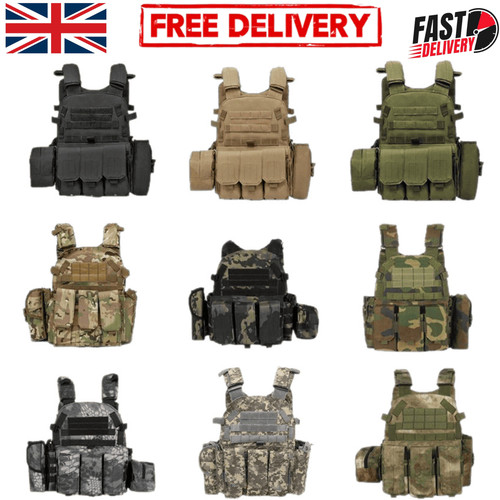 Tactical plate carrier vest - tactical,