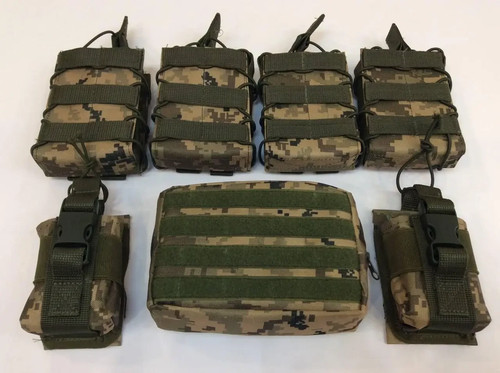Tactical pouch set - tactical, 7pcs