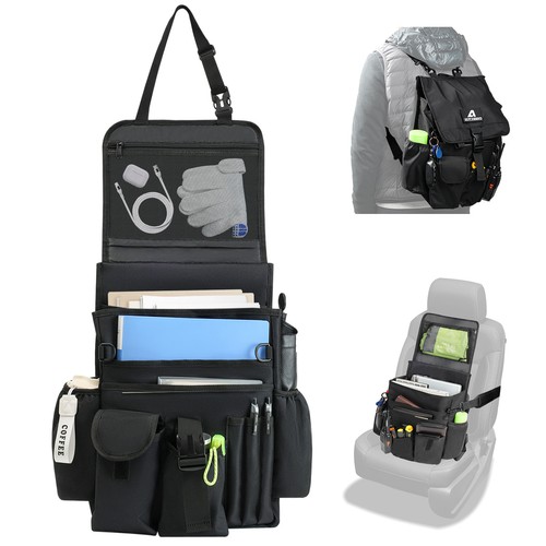 Front car seat patrol bag - front,