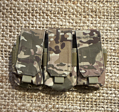 Camouflage molle triple pouch - molle,