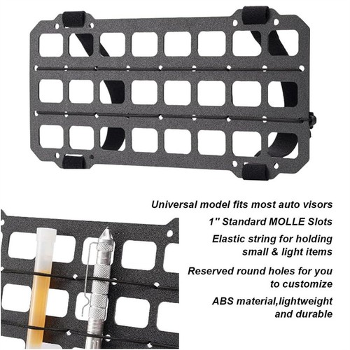 Car sun visor organizer molle - car,